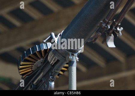 Au gaz refroidi par air Mitrailleuse Lewis de lumière standard de l'armée britannique de 1912 à 1937 Armes de soutien Banque D'Images