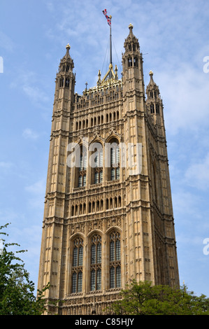 La tour Victoria, Westminster Palace, Westminster, Londres, Angleterre Banque D'Images