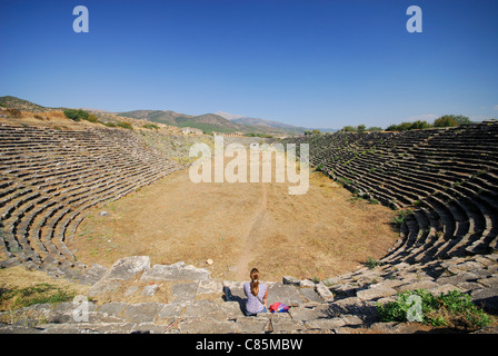 AFRODISIAS, Turquie. Une vue sur le stade. 2011. Banque D'Images