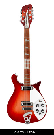 Rickenbacker 330 fireglo guitare 12 cordes avec corps Banque D'Images