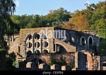 L'Abbaye de Villers, ruines d'une ancienne abbaye cistercienne près de Villers-la-Ville, Belgique Banque D'Images