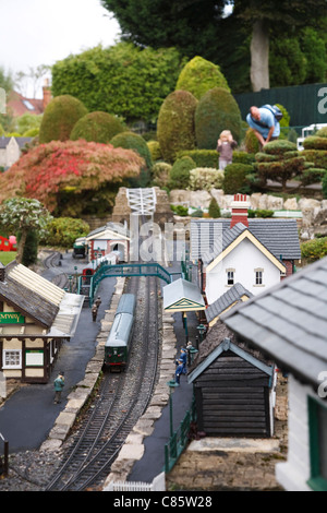 Splashyng station à Bekonscot model village and railway, Beaconsfield, Buckinghamshire, UK Banque D'Images