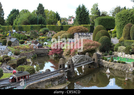 Bekonscot model village and railway, Beaconsfield, Buckinghamshire, UK Banque D'Images