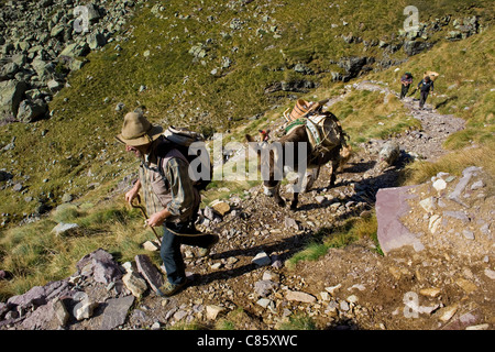 Les rebelles dans les montagnes, la vallée Brembana, Lombardie, Italie Banque D'Images