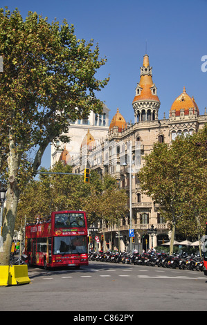 Passeig de Gracia, Barcelone, Province de Barcelone, Catalogne, Espagne Banque D'Images