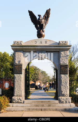 Cimetière du parc colonial de Savannah, Banque D'Images