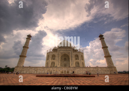 Le Taj Mahal, Agra, Inde Banque D'Images