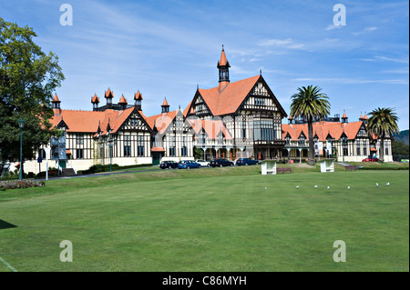 Le Musée d'art et d'histoire Jardins du gouvernement à Rotorua Île du Nord Nouvelle-Zélande NZ Banque D'Images