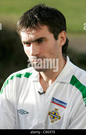 Keith Gillespie de Sheffield United et en Irlande du Nord Banque D'Images