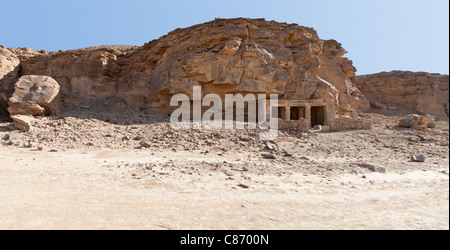 Kanais, Temple du Roi Seti 1 dans le Wadi Abad dans le désert oriental d'Égypte Banque D'Images