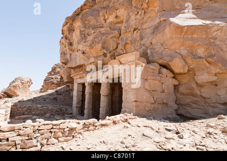 Kanais, Temple du Roi Seti 1 dans le Wadi Abad dans le désert oriental d'Égypte Banque D'Images