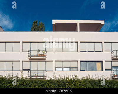 Bâtiment résidentiel (Appartement Maison) par Ludwig Mies van der Rohe à Weissenhof Estate (Weissenhofsiedlung), Stuttgart, Allemagne Banque D'Images