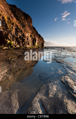 Lever du soleil à Sandsend, Yorkshire du Nord Banque D'Images