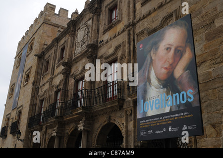 Palais de Revillagigedo ' ' à Gijon. Principado de Asturias . Espagne Banque D'Images