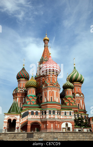 La Cathédrale Saint-Basile. Moscou, Russie, de la Place Rouge Banque D'Images