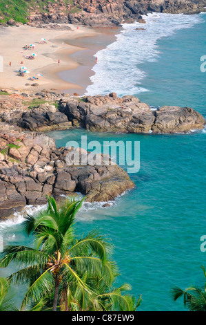 Kovalam Rocky Beach Banque D'Images