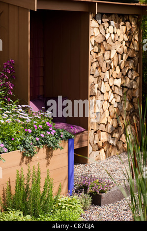 'Une garantie : Imperméable à l' Retour au jardin arrière, 2011 RHS Flower Show Tatton Park Banque D'Images