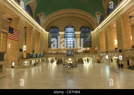 Le hall principal de la gare Grand Central Terminal de New York. Banque D'Images