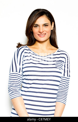 Fille ethnique expressif Banque D'Images