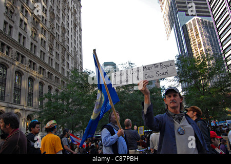 Occupy Wall Street, Zuccotti Park, New York Banque D'Images