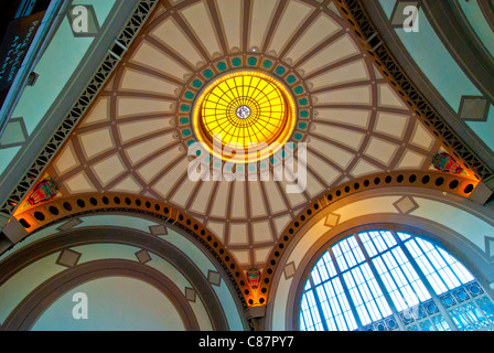 Une coupole à Chattanooga Choo Choo hôtel historique, construit en 1908 en tant que Station Terminal, Chattanooga, Tennessee, États-Unis Banque D'Images