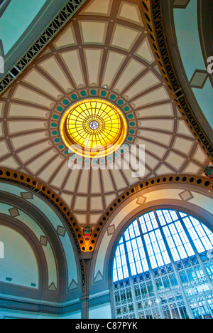 Une coupole à Chattanooga Choo Choo hôtel historique, construit en 1908 en tant que Station Terminal, Chattanooga, Tennessee, États-Unis Banque D'Images