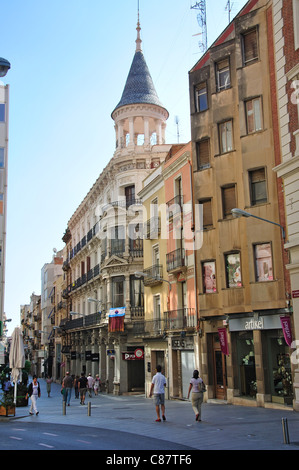 Carrer de Llovera, Vieille Ville, Reus, province de Tarragone, Catalogne, Espagne Banque D'Images