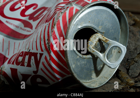 Vieille bouteille de Cherry Coca-Cola Banque D'Images