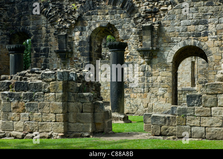 Kirkstall Abbey, Leeds, West Yorkshire, England UK Banque D'Images