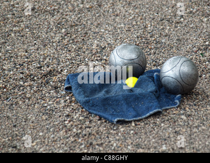 Boules de pétanque Banque D'Images