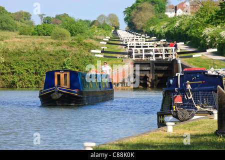 Caen Hill conçoit Vol Angleterre Wiltshire Banque D'Images