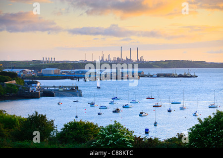 Haven Waterway Pembroke Dock, Pembrokeshire Wales Banque D'Images