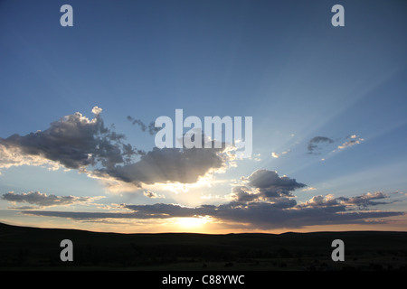 Aube sur Custer State Park dans le Dakota du Sud USA Banque D'Images