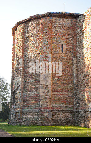 Vue sur le château normand à Colchester, Essex, UK Banque D'Images