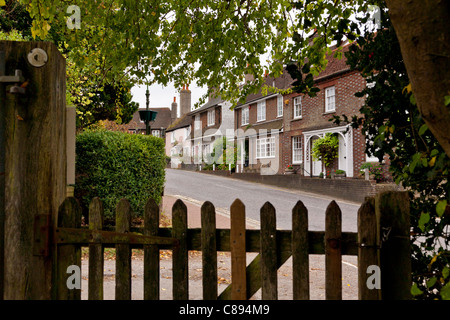 Scène de rue à South Street, Cuckfield, West Sussex Banque D'Images