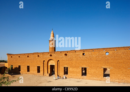 Khatmiyah Mosquée, le nord du Soudan, Afrique Banque D'Images