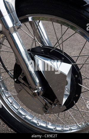 Tambour de frein avant ventilé moto Banque D'Images