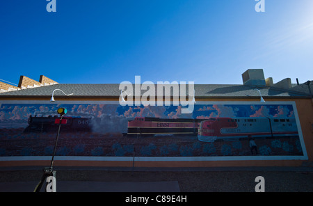 L'Arizona, U.S.A., muarls Wislow sur la Route 66 Banque D'Images