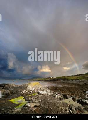 La péninsule de Renvyle, Connemara, comté de Galway, Irlande Banque D'Images