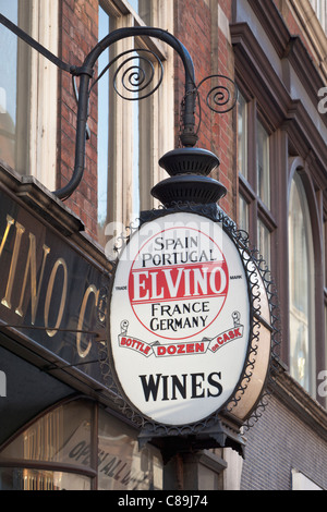 El Vino de Fleet Street London England Banque D'Images