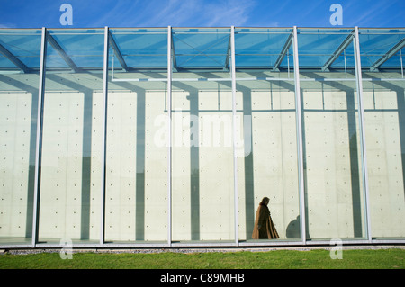 Langen Foundation art museum conçu par Tadao Ando à Hombroich à Neuss en Allemagne Banque D'Images