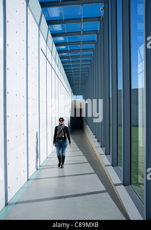 Langen Foundation art museum conçu par Tadao Ando à Hombroich à Neuss en Allemagne Banque D'Images