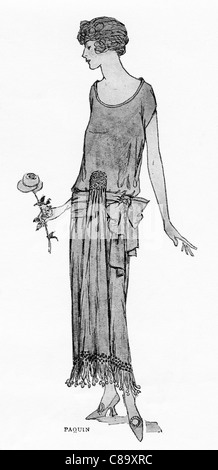 L'illustration de mode vers 1922. Vêtements de couturier français Jeanne Paquin (1869-1936) Banque D'Images