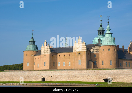 Kalmar slott la forteresse en Kalmar ville du sud de l'Europe Suède Småland Banque D'Images