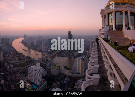 À partir de la ville de Bangkok, Thaïlande Sirocco Skybar Banque D'Images