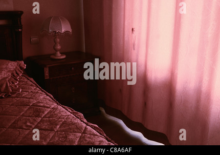 Chambre rose Banque D'Images