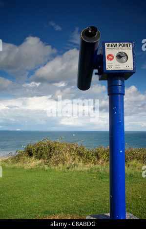 Télescope sur la côte près de Swanage Dorset Banque D'Images