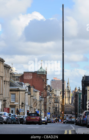 Travaux dans le centre-ville de Glasgow Banque D'Images