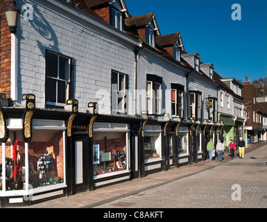 Harveys brasserie historique shop et des magasins et shoppers Lewes East Sussex UK Banque D'Images