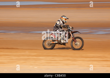 La course sur la plage, Mablethorpe, Lincs. 2011 Banque D'Images